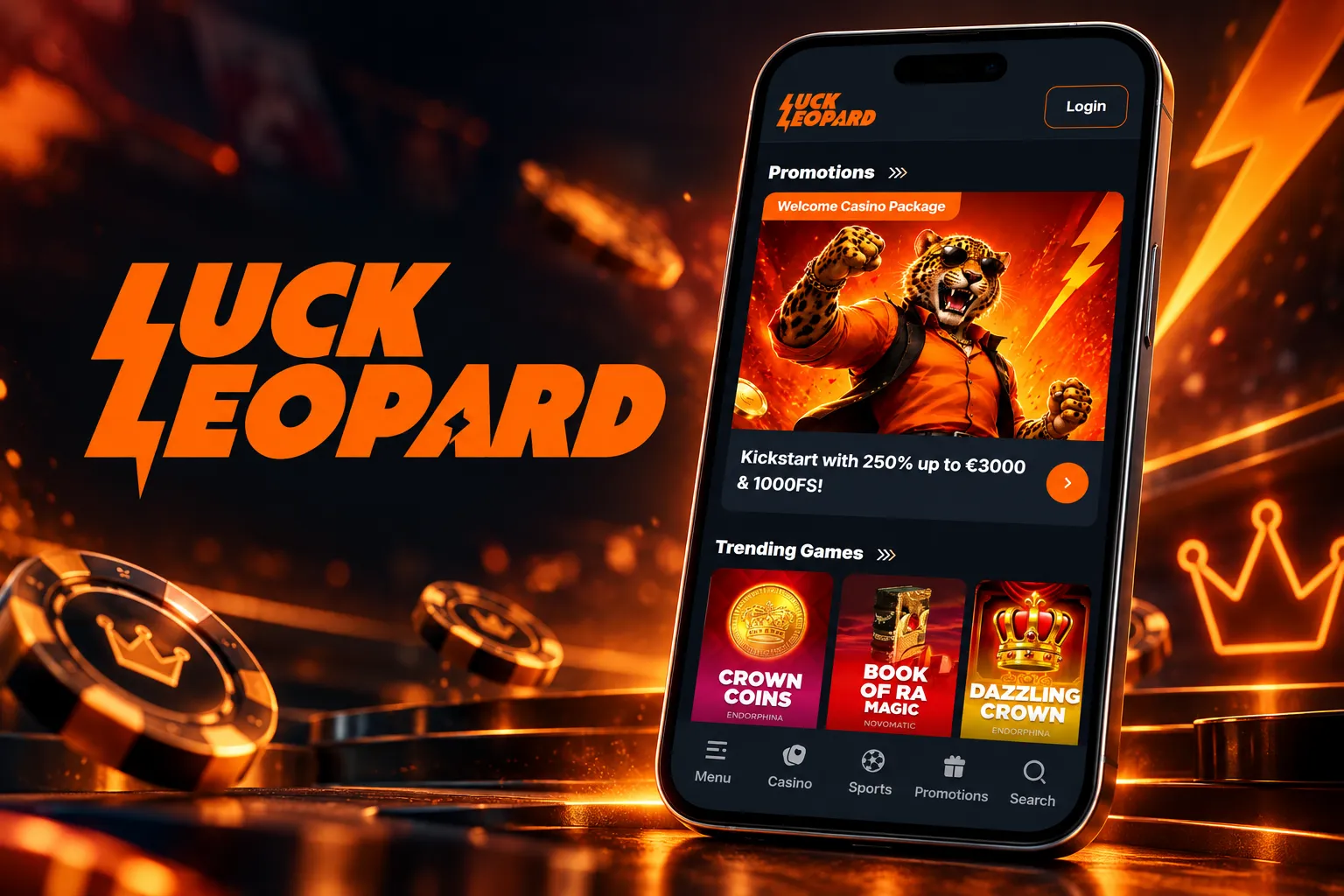 LuckLeopard Casino App-Screenshot